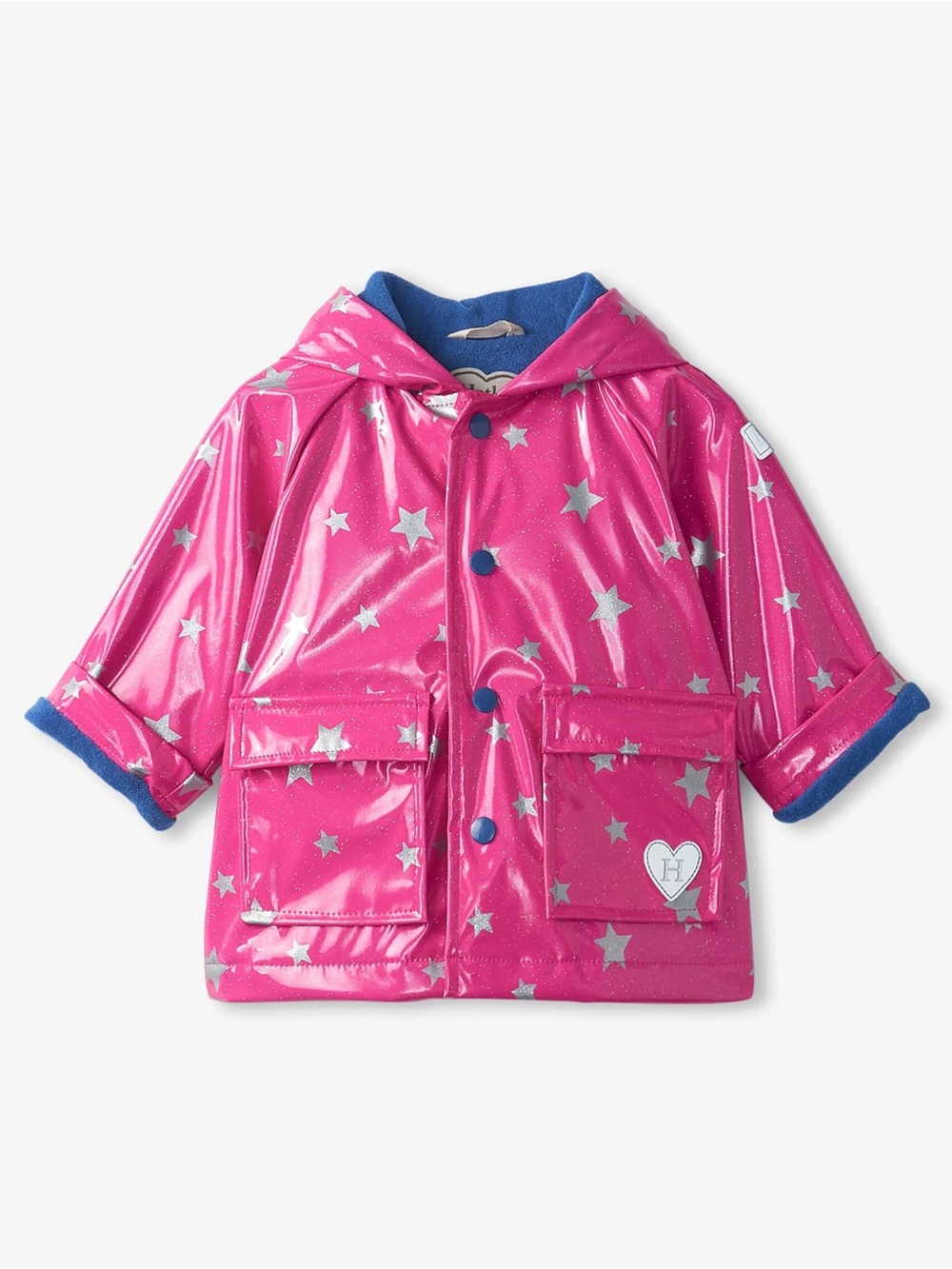 Hatley Kids Waterproof Hooded Jacket with Star Print